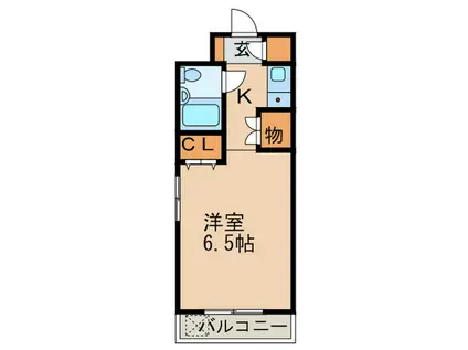 ジョイフル池下(1K/2階)の間取り写真