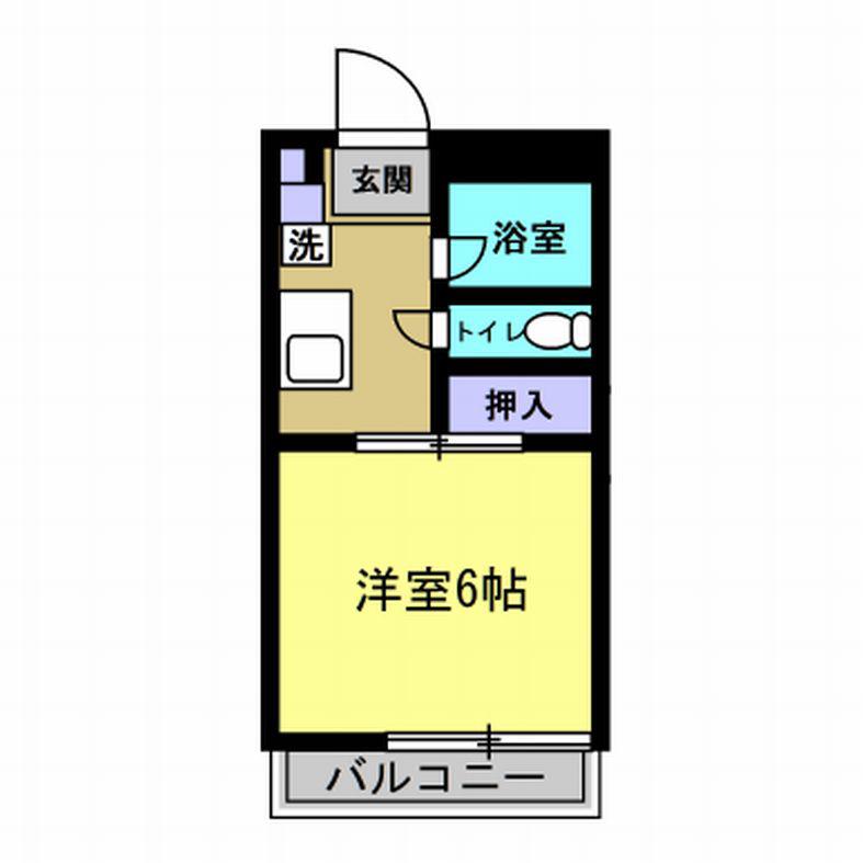チサトコーポレイトハウス(1K/3階)の間取り写真