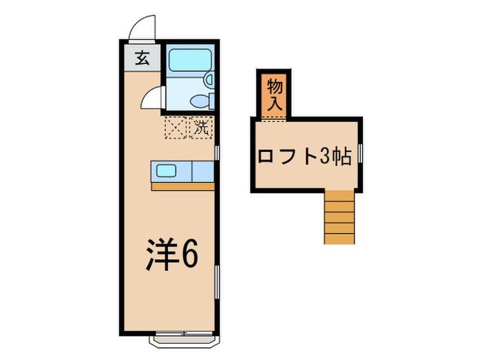 CHERAMI(ワンルーム/1階)の間取り写真