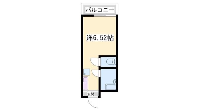 サニーパレスザウエスト(ワンルーム/3階)の間取り写真