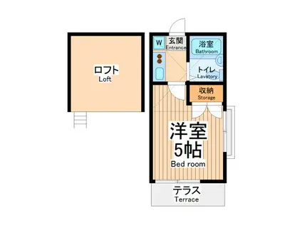 サンパレス相南(1K/1階)の間取り写真