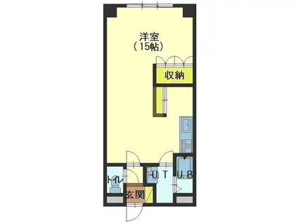 プチシャトー(ワンルーム/2階)の間取り写真