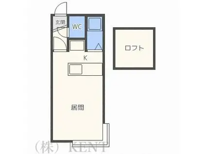 プラザインユー(1DK/2階)の間取り写真