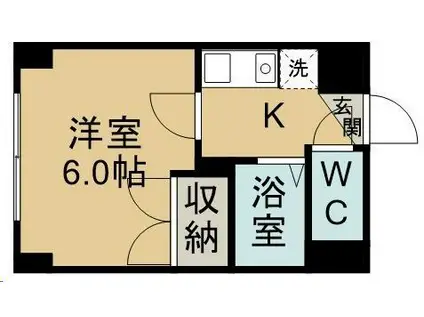 ベルトピア仙台23(1K/4階)の間取り写真