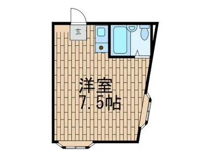 西新井ハイツ(ワンルーム/3階)の間取り写真