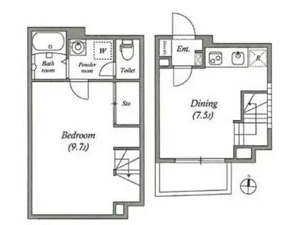 LEGALAND NISHIKOYAMA(1DK/1階)の間取り写真