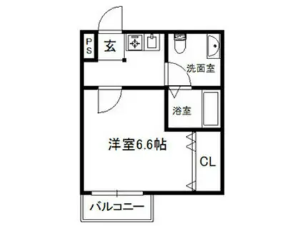 アメニティハイツNAGOYA(1K/1階)の間取り写真