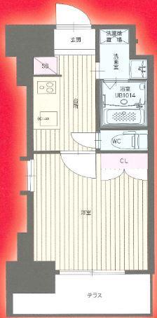 NO.122 ORIENTBLD(1K/5階)の間取り写真