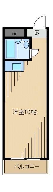 TS GARDEN永山(ワンルーム/2階)の間取り写真