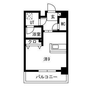 グランテラス熱田(ワンルーム/7階)の間取り写真