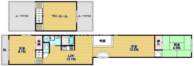 STEPY(4LDK/4階)の間取り写真