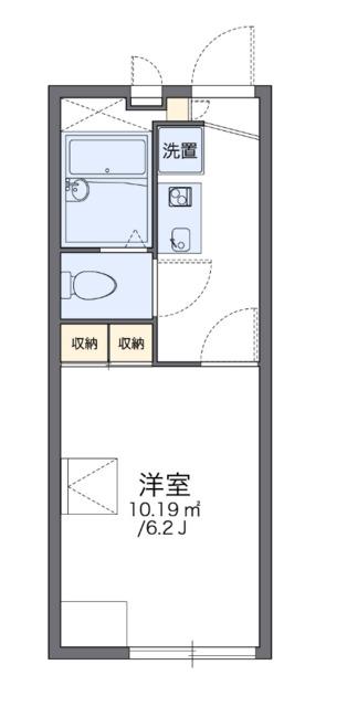 レオパレス小金井公園(1K/1階)の間取り写真