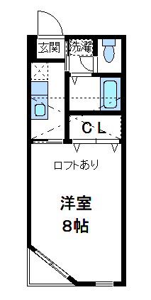 プレデュ・パルク(1K/3階)の間取り写真