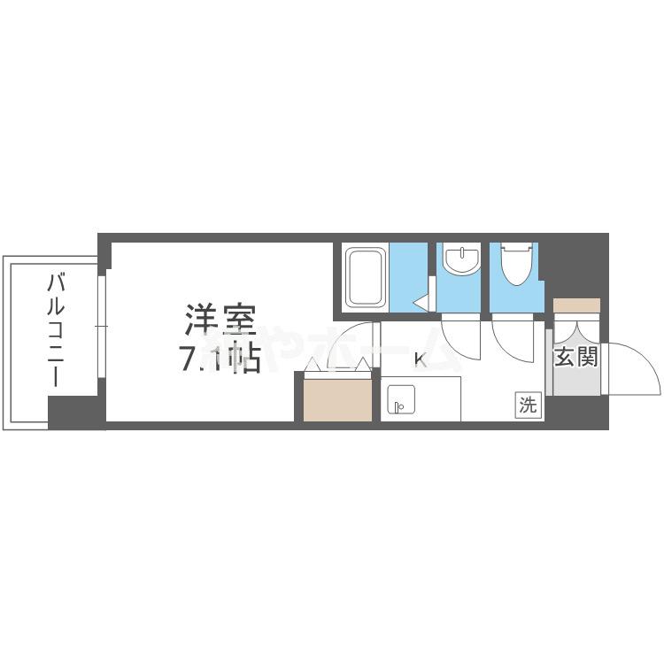 LIVIAZ OSAKA VERITE(1K/9階)の間取り写真