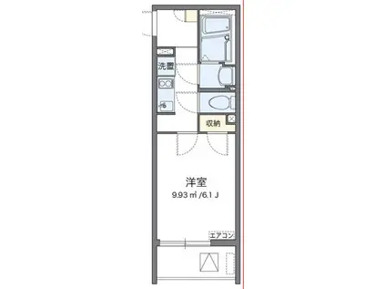 レオネクストローリエ(1K/3階)の間取り写真