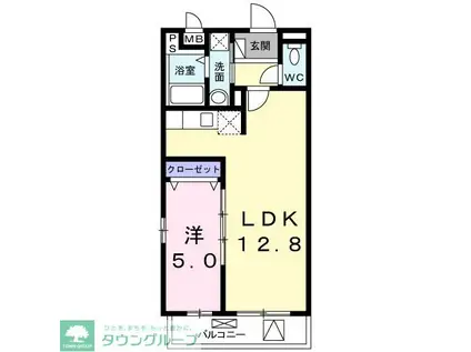 セレーノプラザ グラン(1LDK/3階)の間取り写真