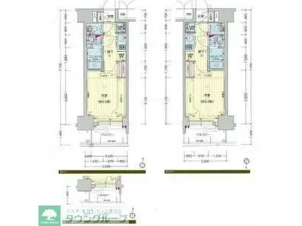 プレサンス丸の内レジデンスIII(1K/3階)の間取り写真