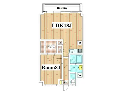 リカーヴ久が原(1LDK/1階)の間取り写真