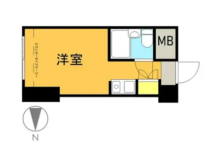 名豊塩釜(ワンルーム/4階)の間取り写真