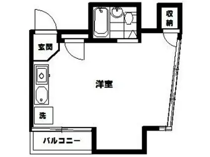 プロスペリタ池袋(ワンルーム/3階)の間取り写真