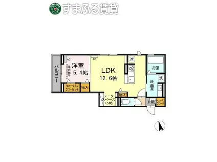 サンシャインVII(1LDK/3階)の間取り写真