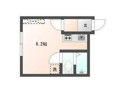 T-ROUTE菊水(1K/3階)の間取り写真