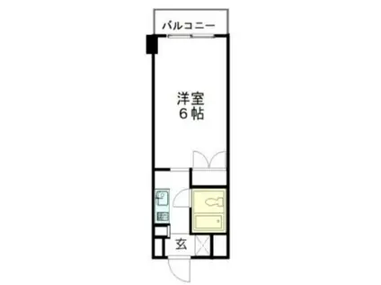 白樺マンション(ワンルーム/3階)の間取り写真