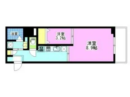 スプレンドーレ医大東 II(2K/4階)の間取り写真