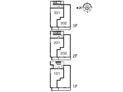 クレイノカーサ学芸大学(1LDK/2階)の間取り写真