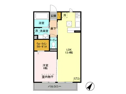 本郷の杜ソグレ(1LDK/1階)の間取り写真