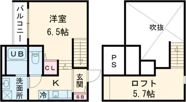 CELESTE八王寺(ワンルーム/1階)の間取り写真