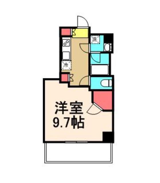 KDXレジデンス豊洲(1K/2階)の間取り写真
