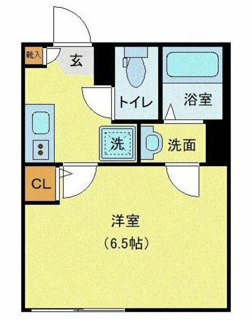 SAIE金町(1K/4階)の間取り写真