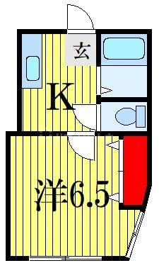CASASMATE(1K/2階)の間取り写真
