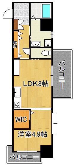 サンシャイン.プリンセス青山(1LDK/4階)の間取り写真
