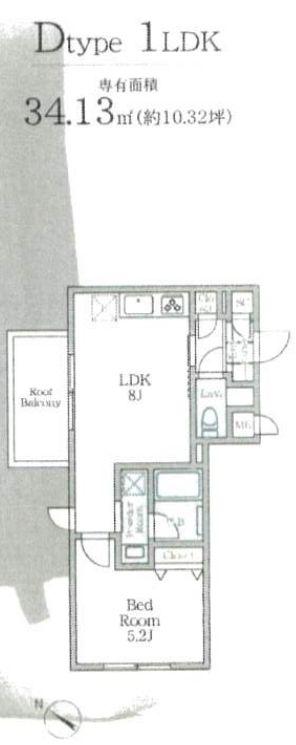 MAISON DE M HATSUDAL(1LDK/4階)の間取り写真