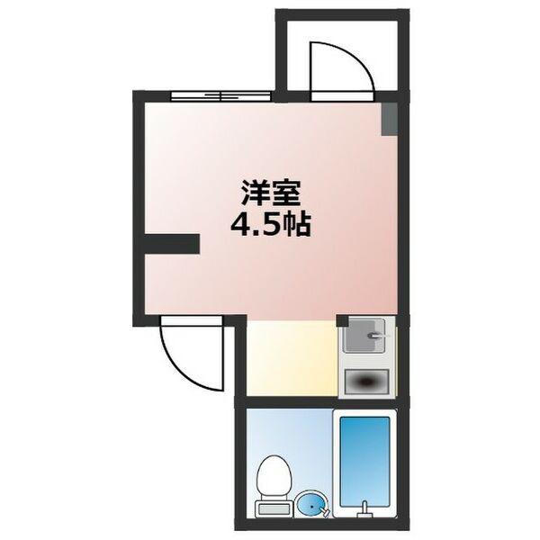 MONOLITH(ワンルーム/6階)の間取り写真