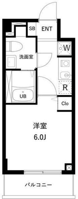 アーバンパーク妙典(1K/3階)の間取り写真