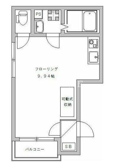 アーバンステージ神田(ワンルーム/2階)の間取り写真