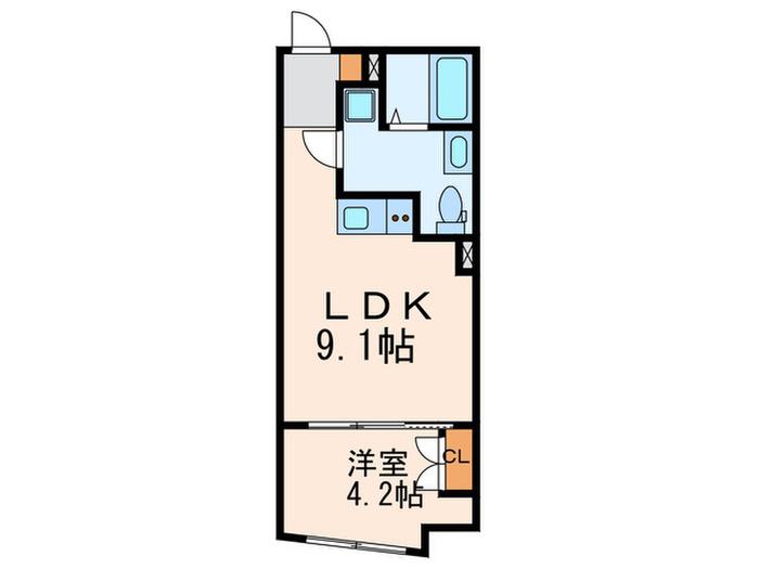 GRAN PASEO 碑文谷 サウス(1LDK/4階)の間取り写真