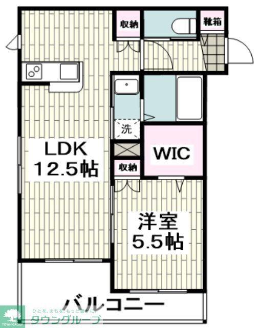 パピヨン(1LDK/1階)の間取り写真