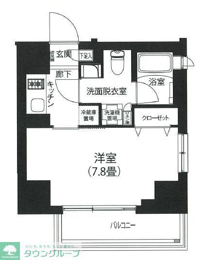 アイルプレミアム駒込(1K/8階)の間取り写真