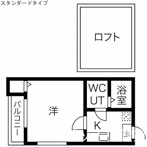 プティ オランジュ(1K/2階)の間取り写真