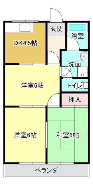メゾンパシフィック(3DK/5階)の間取り写真