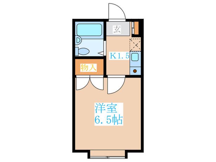 アイリスコート(1K/2階)の間取り写真