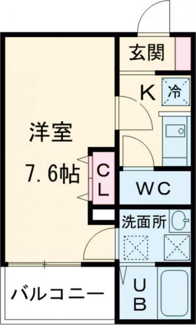 FSTYLE東大阪吉松(1K/1階)の間取り写真