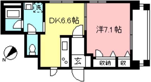 BRANCHE(1DK/2階)の間取り写真