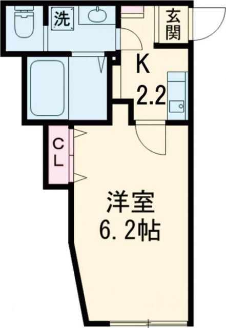 MY RESIDENCE鴨宮駅前 マイ レジデンスカモノミヤエキマエ(1K/1階)の間取り写真