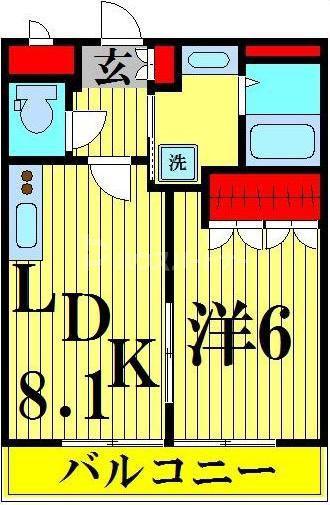 METZGER(1LDK/2階)の間取り写真