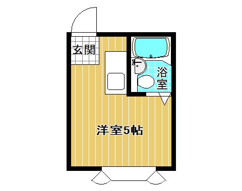 サンハイツ英(ワンルーム/2階)の間取り写真